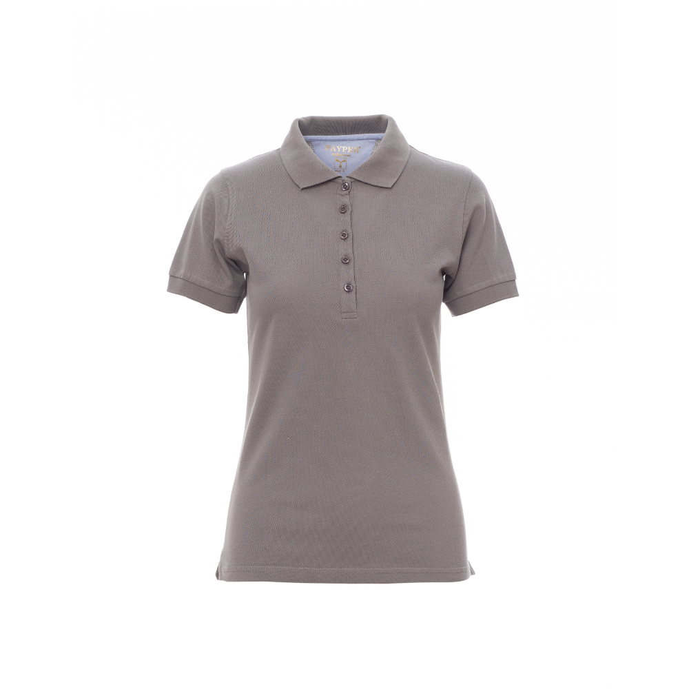 Vue de face du Polo femme Payper GLAMOUR manches courtes Gris acier