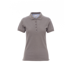 Vue de face du Polo femme Payper GLAMOUR manches courtes Gris acier