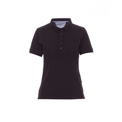 Vue de face du Polo femme Payper GLAMOUR manches courtes Noir