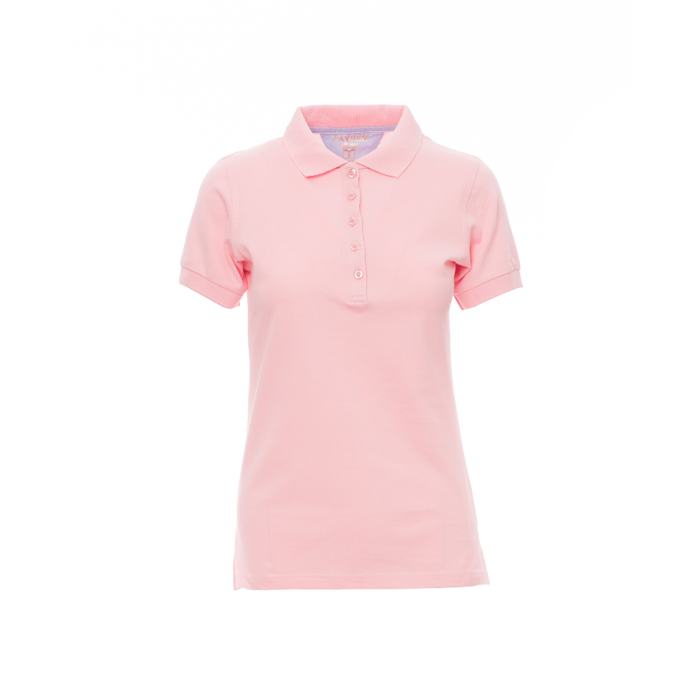 Vue de face du Polo femme Payper GLAMOUR manches courtes Rose Ombré