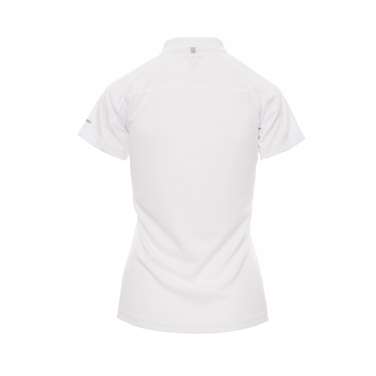 Vue de dos du Polo femme technique Payper TRAINING LADY manches courtes Blanc