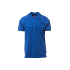 Vue de face du Polo Payper AMALFI manches courtes Bleu Roi