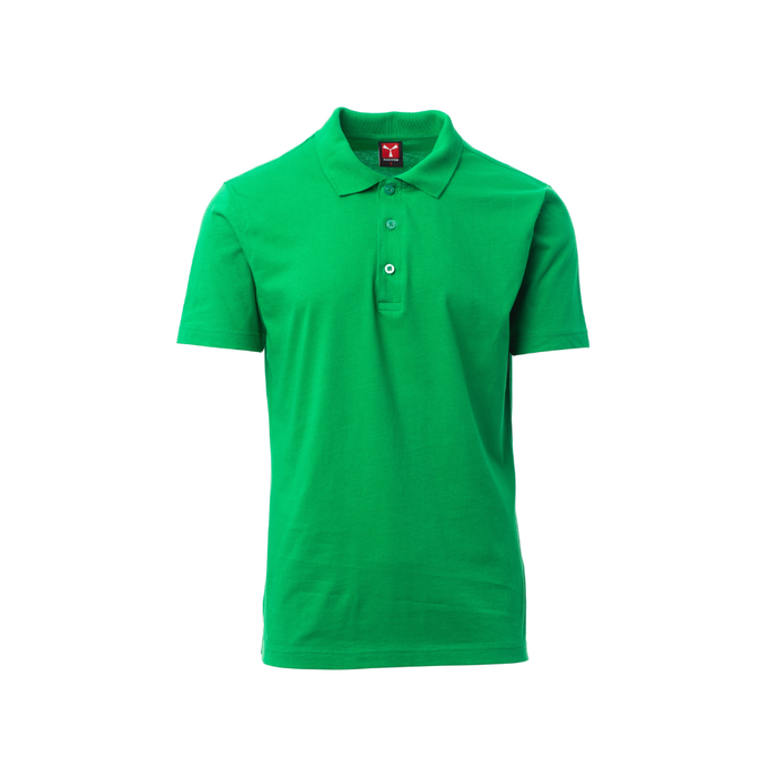 Vue de face du Polo Payper AMALFI manches courtes Vert Gelée