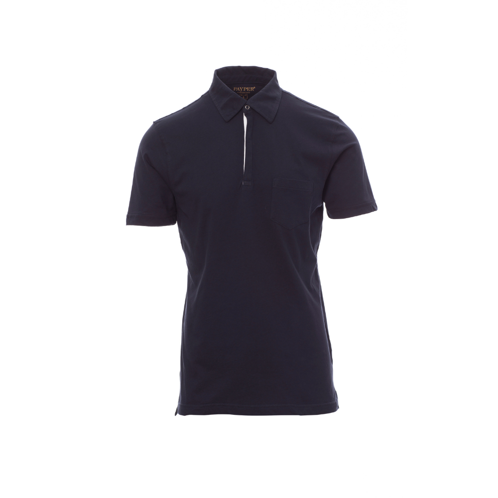 Vue de face du Polo homme Payper CHIC Bleu Marine/Blanc