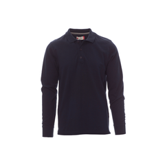Vue de face du Polo homme Payper FLORENCE manches longues Bleu Marine