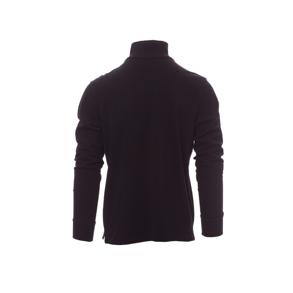 Vue de dos du Polo homme Payper FLORENCE manches longues Noir