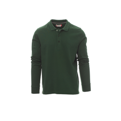 Vue de face du Polo homme Payper FLORENCE manches longues Vert