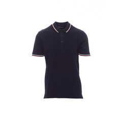 Vue de face du Polo Payper ITALIA manches courtes Bleu Marine