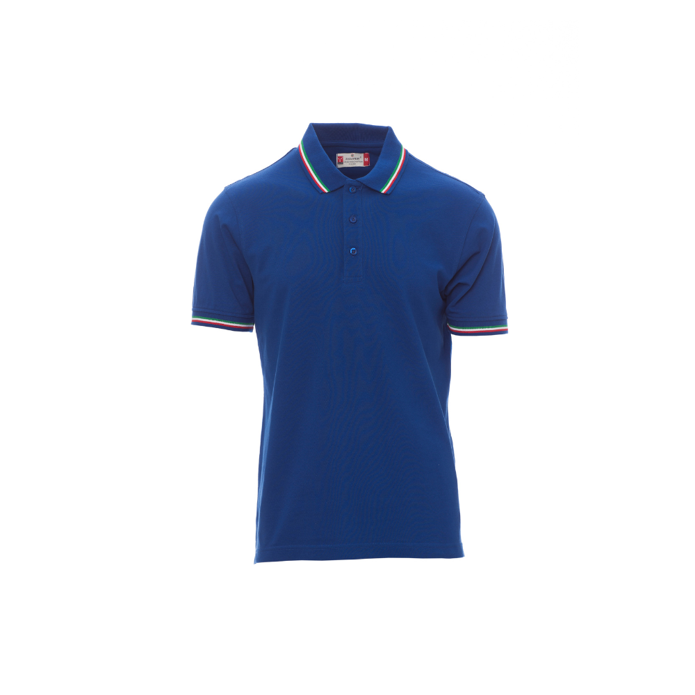 Vue de face polo bleu roi payper