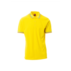 Vue de face du Polo Payper ITALIA manches courtes Jaune