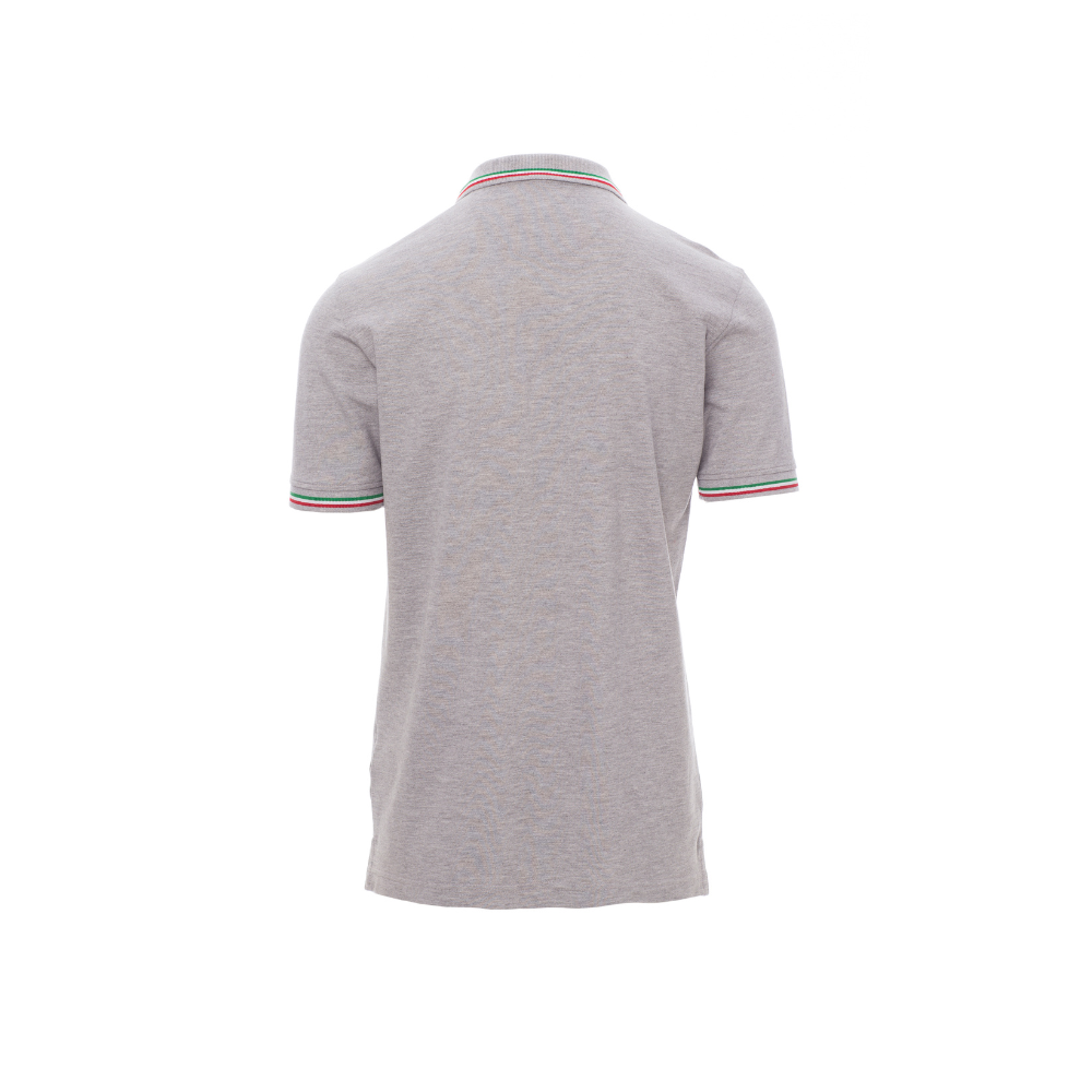Vue de dos du Polo Payper ITALIA MELANGE Gris Chiné