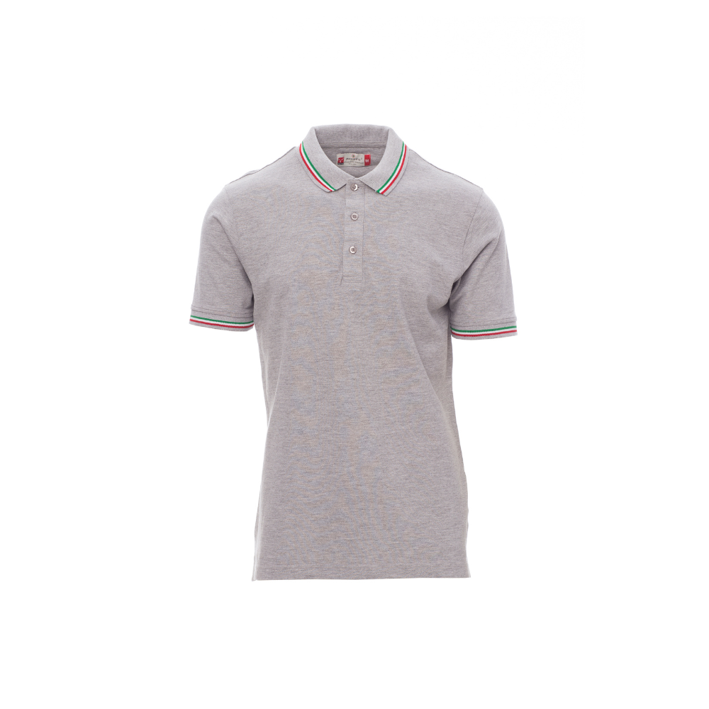Vue de face du Polo Payper ITALIA MELANGE Gris Chiné
