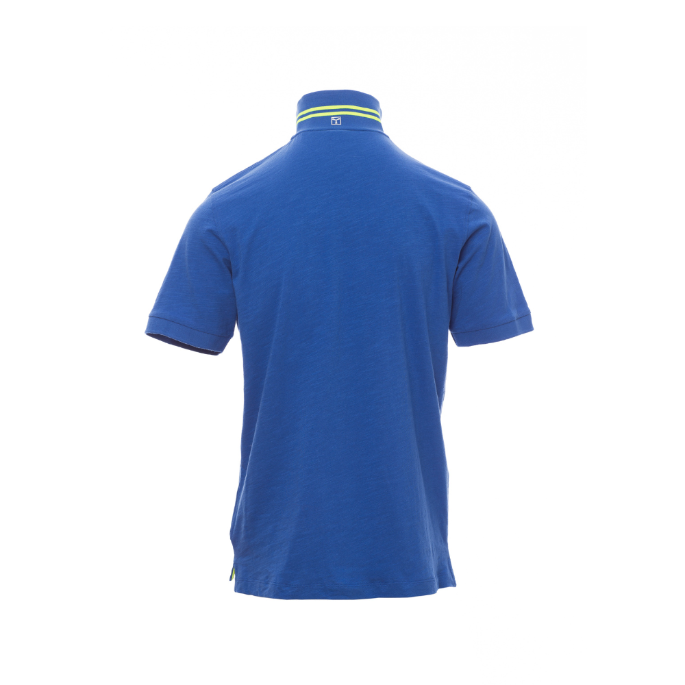 Vue de dos du Polo homme Payper NAUTIC Bleu Roi Nautique/Blanc