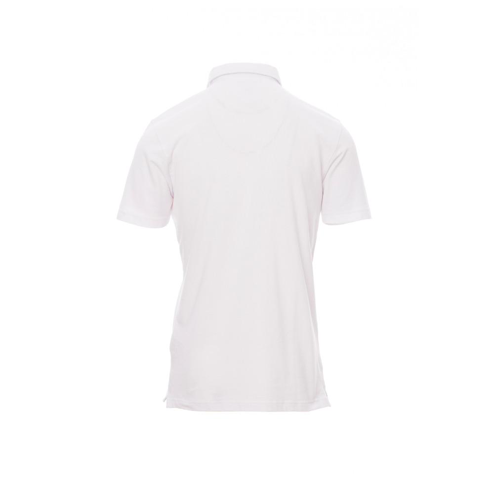 Vue de dos du Polo homme Payper PRESTIGE manches courtes Blanc