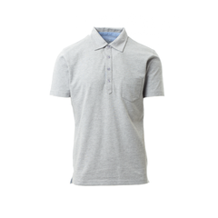 Vue de face du Polo homme Payper PRESTIGE Gris Chiné