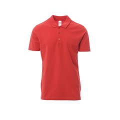 Vue de face Polo Payper ROME manches courtes Rouge