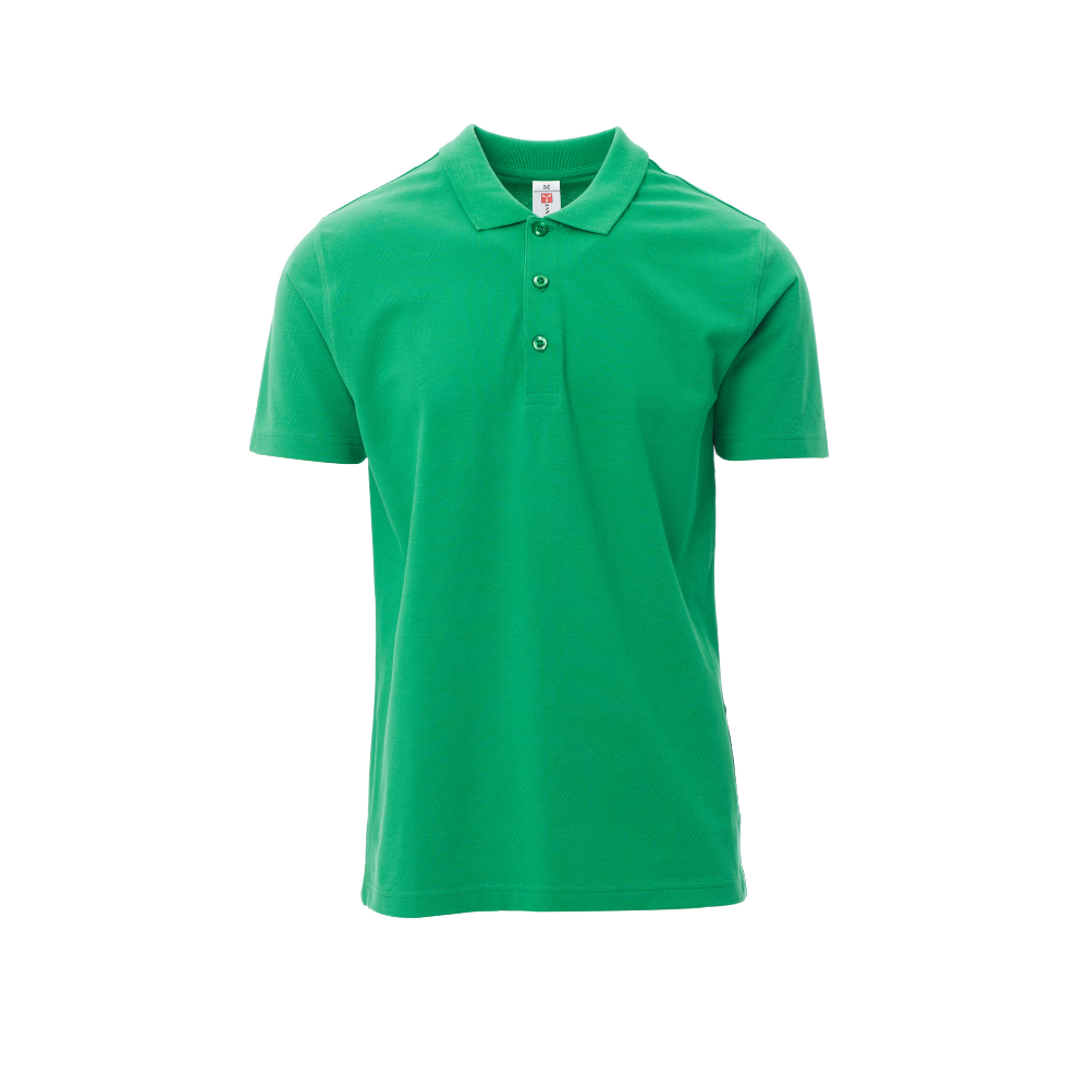 Vue de face du Polo Payper ROME manches courtes Vert Gelée