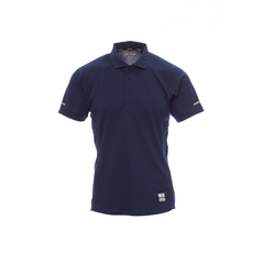 Vue de face du Polo homme technique Payper TRAINING manches courtes Bleu Marine