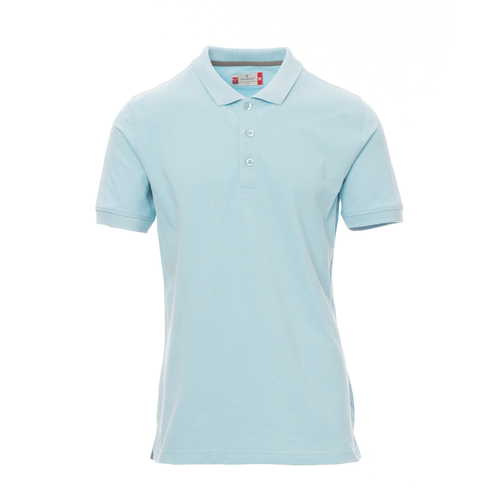 Vue de face du Polo homme Payper VENICE manches courtes - Aigue-Marine