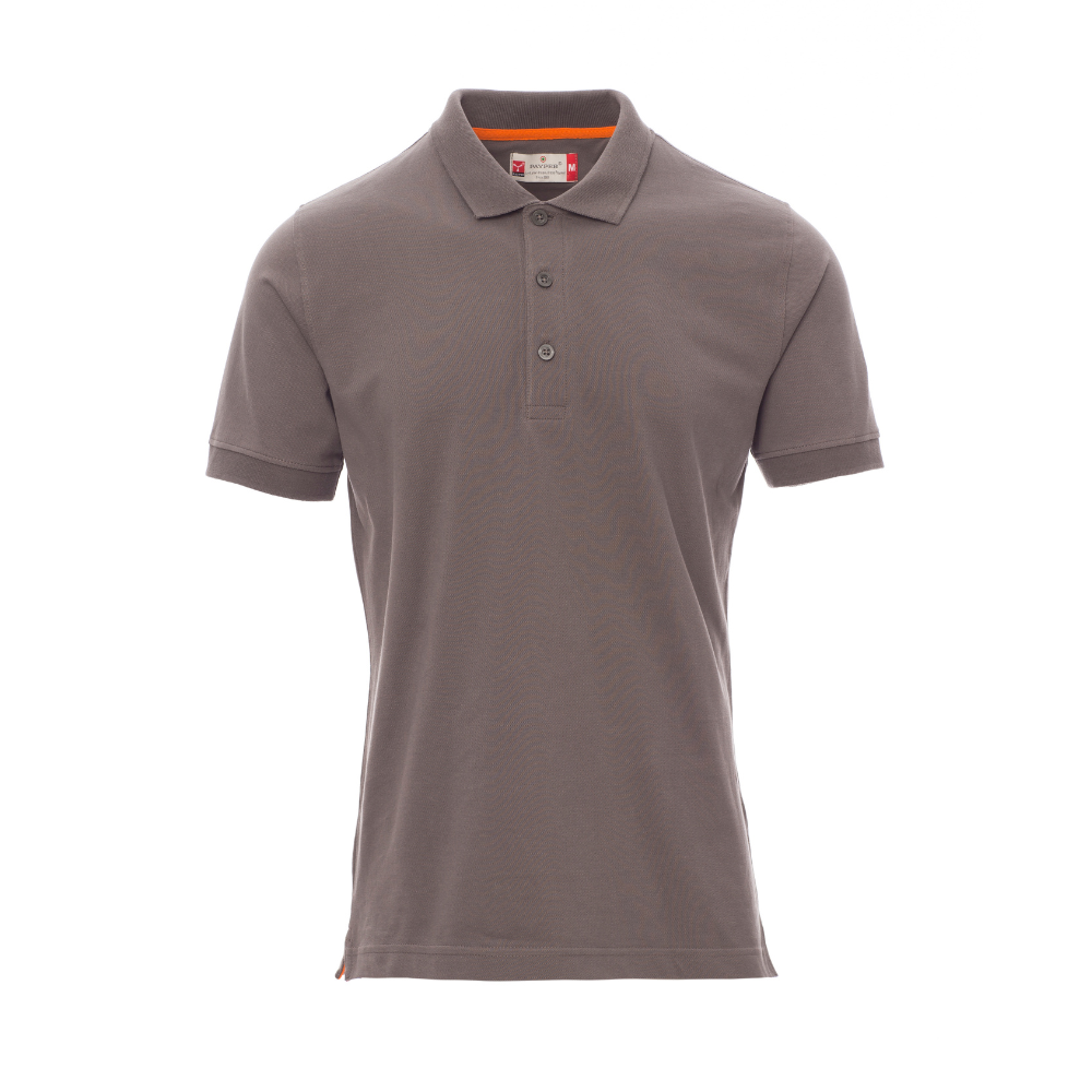 Vue de face du Polo homme Payper VENICE manches courtes - Fumée