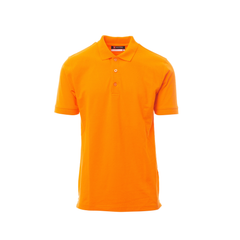 Vue de face du Polo homme Payper VENICE PRO manches courtes - Orange
