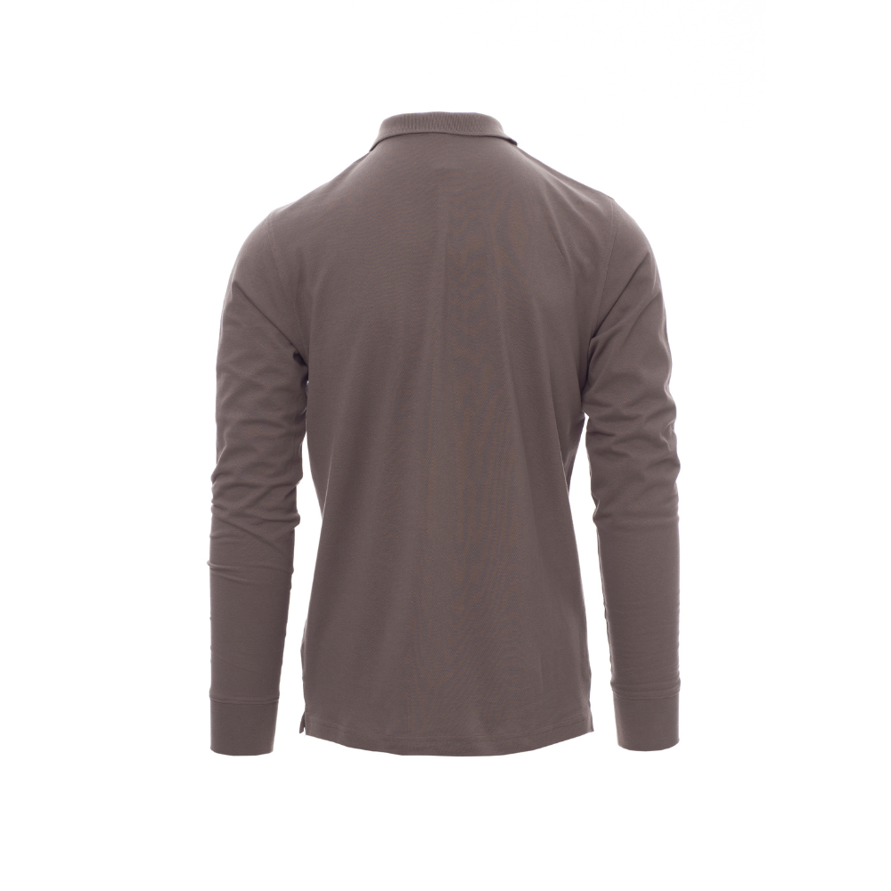 Vue de dos du Polo homme Payper VERONA manches longues Fumée
