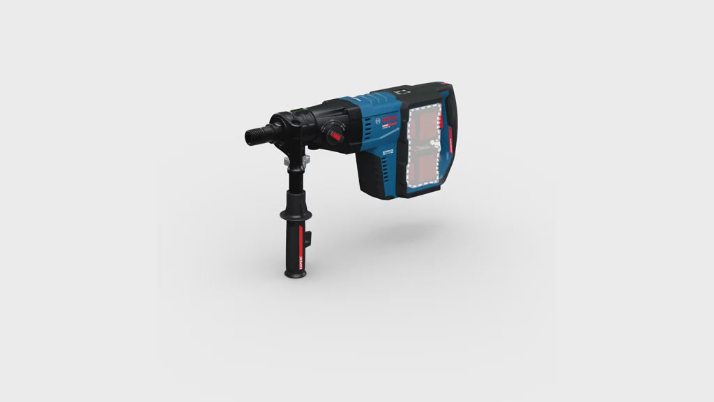 Charger la vidéo : Carotteuse diamant sans fil 2 x 18 V Bosch EXPERT EXDB18V2-180 – Ø182 mm