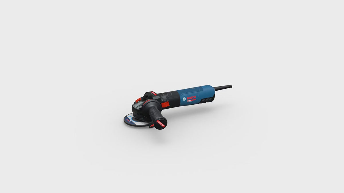 Charger la vidéo : Meuleuse angulaire filaire Bosch EXPERT EXWS20-125SB – 2000 W – Ø125 mm