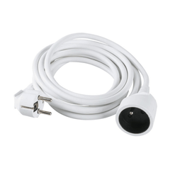 Prolongateur électrique blanc 3G1,5 mm² 5 m – DHOME