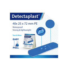 Recharges de 36 pansements bleus Détectoplast FARMOR
