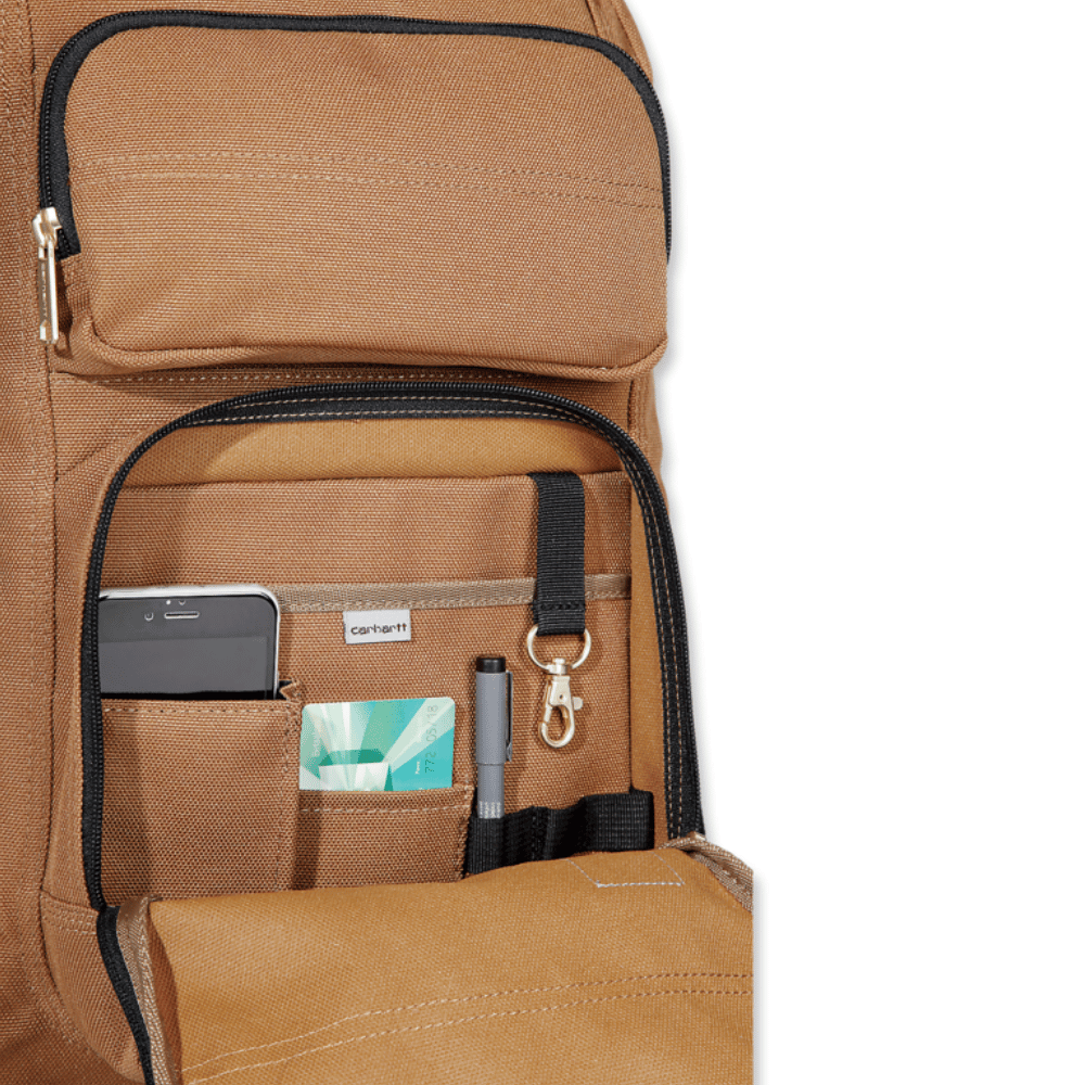 Intérieur de la poche de devant du Sac à dos Carhartt 27 L marron Rain Defender
