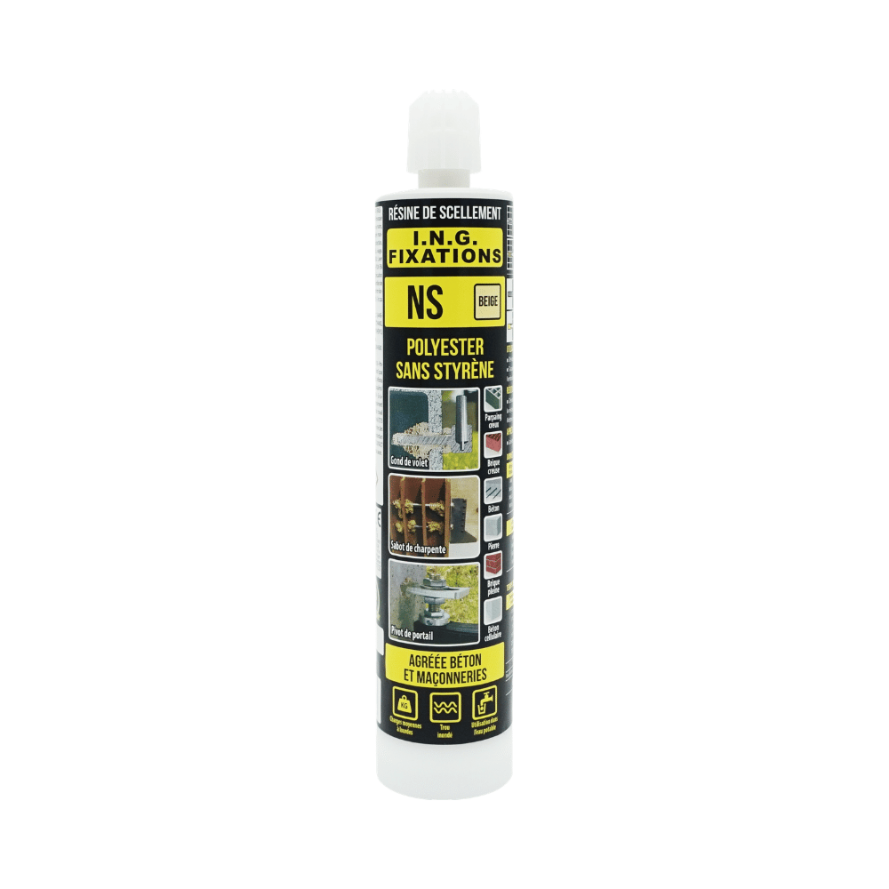 Scellement chimique NS 300 ml sans styrène – ING FIXATIONS