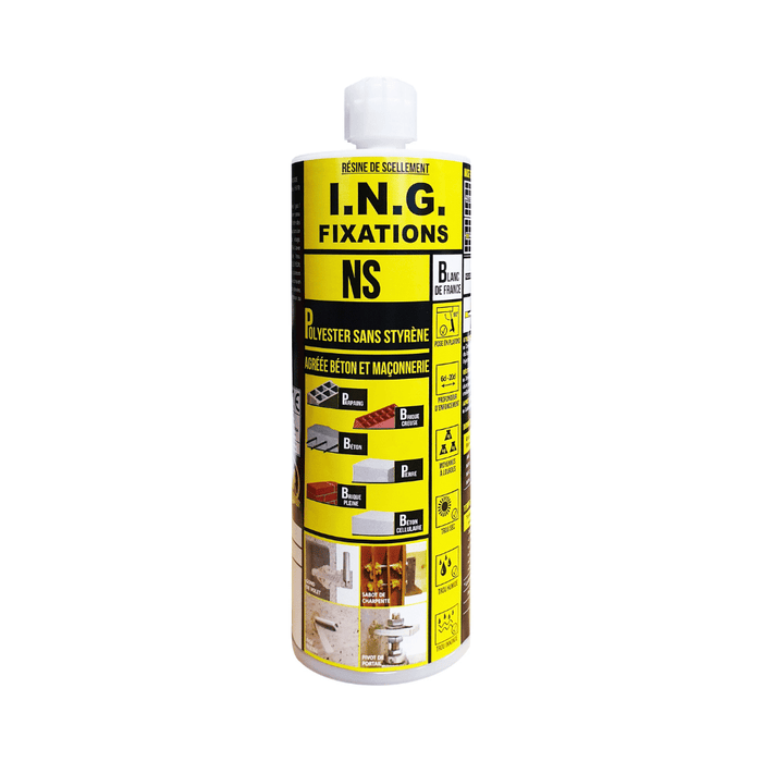 Scellement chimique NS 410 ml sans styrène – ING FIXATIONS