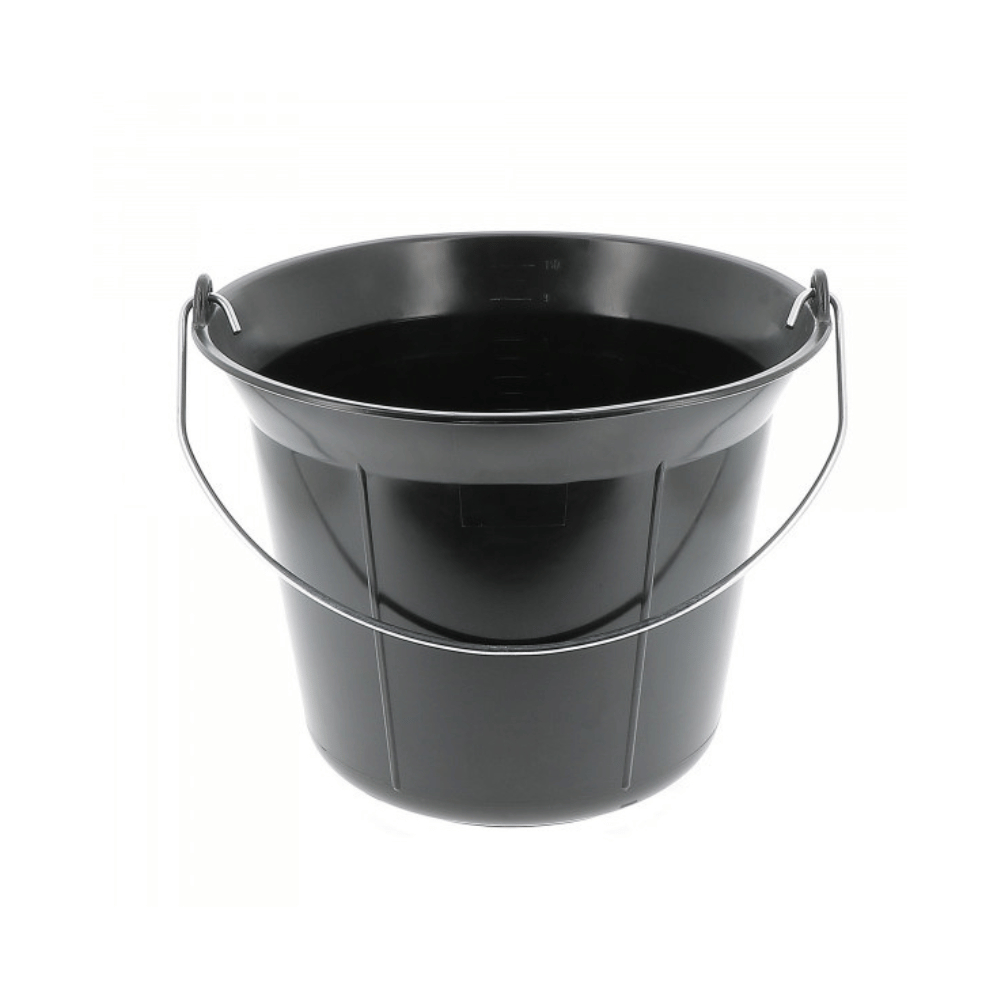 Seau de maçon noir polyéthylène 11 L – WILMART
