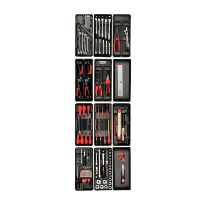 Composition de la Servante Proliner 7 tiroirs 141 outils – MOB