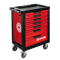 Servante Proliner rouge 7 tiroirs 3 modules – MOB