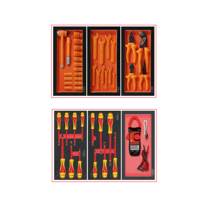 Servante ULTIMATE 7 tiroirs – 45 outils isolés 1000 V – KS TOOLS