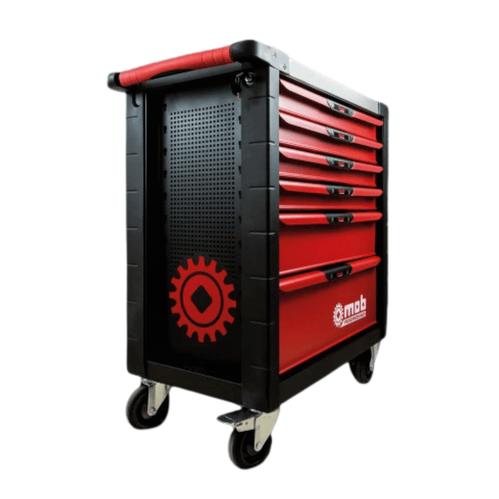 Servante XLiner 6 tiroirs 4 modules - rouge - MOB