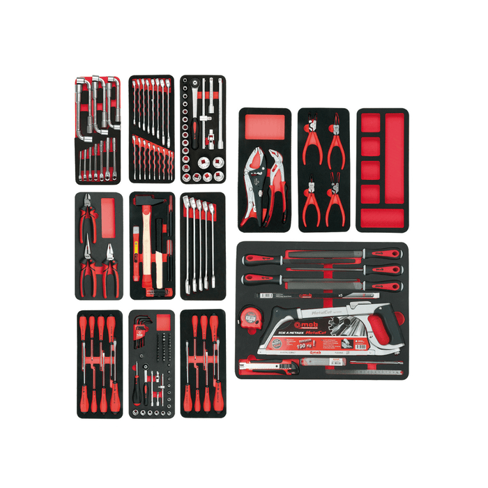 Composition de la Servante XLiner 7 tiroirs 173 outils mousse – MOB
