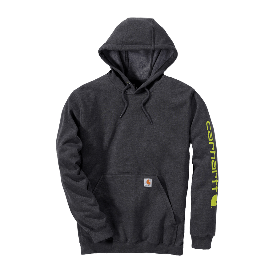 Sweatshirt capuche logo carbon heather - CARHARTT