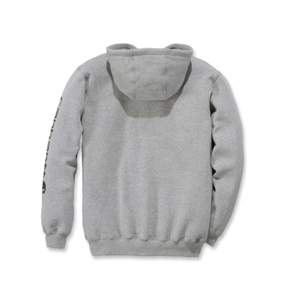 Vue de dos du Sweat Carhartt à capuche Logo gris clair 356 g/m²