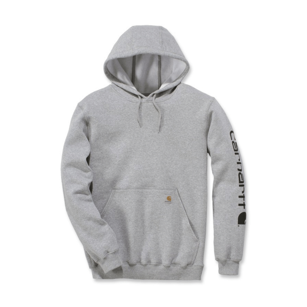 Sweat Carhartt à capuche Logo gris clair 356 g/m²