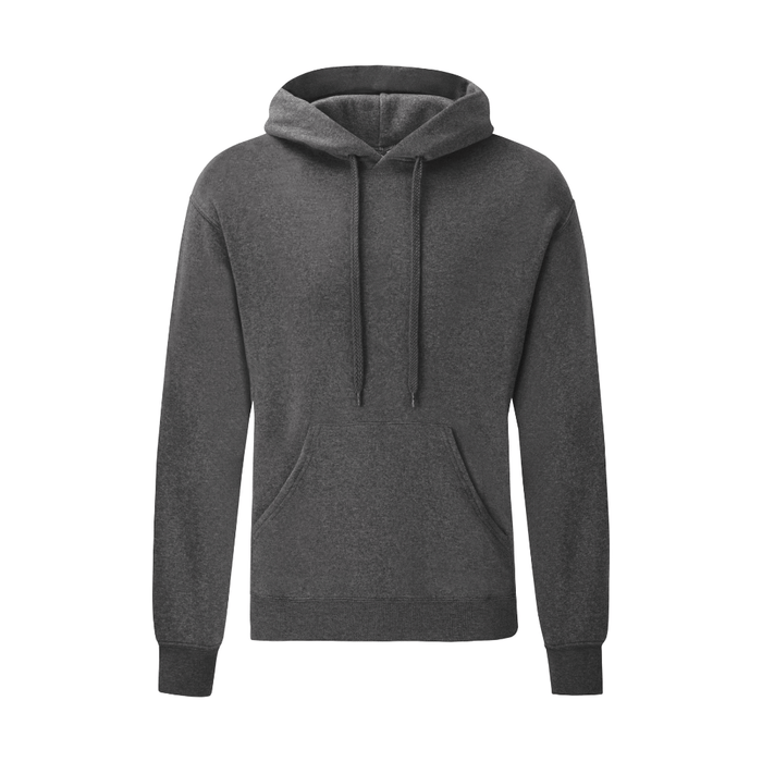 Sweat à capuche Classic gris foncé chiné – Fruit of the Loom