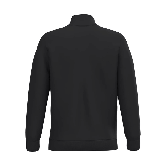 Vue du dos du Sweat-shirt col zippé homme noir – Kariban