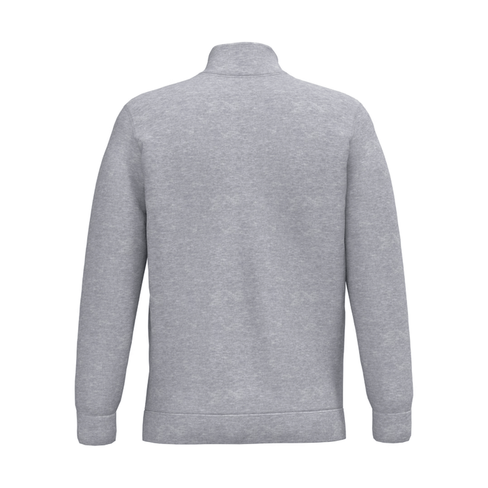Vue de dos du Sweat-shirt col zippé homme Oxford Grey – Kariban
