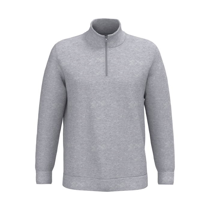 Sweat-shirt col zippé homme Oxford Grey – Kariban