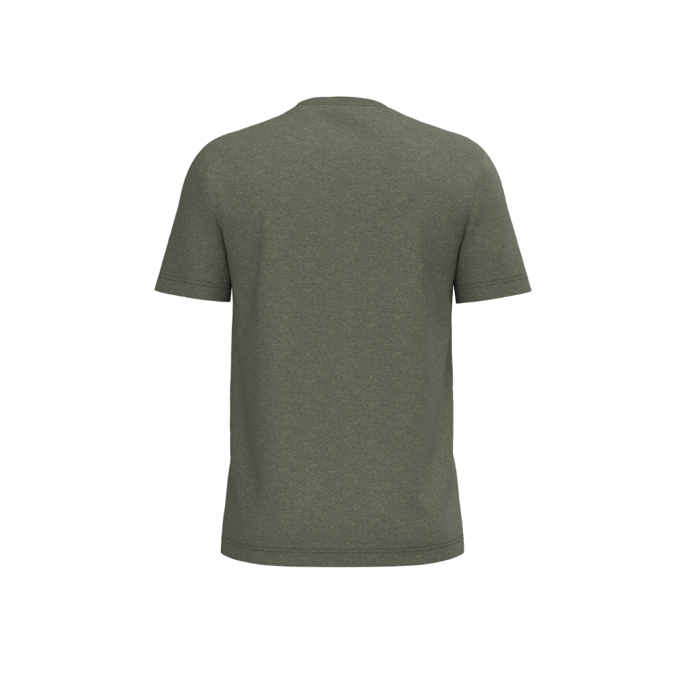 Vue de dos du T-shirt Bio190 homme coton biologique Green Marble Heather