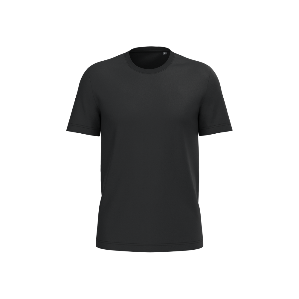 Vue de face du T-shirt Bio190 homme coton biologique Noir kariban