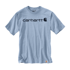 T-shirt Carhartt Core Logo Relaxed Fit 229 g/m² Bleu clair