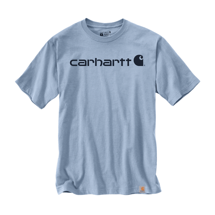 T-shirt Core Logo – Jersey épais 229 g/m² – Fog Blue - CARHARTT